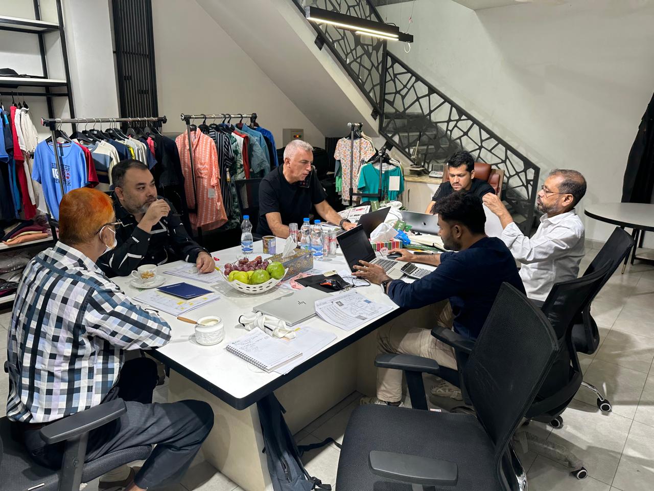 People at Apparels Park